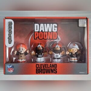 Brand New Fisher Price Mattel NFL Cleveland Browns Dawg Pound 2023 Little People